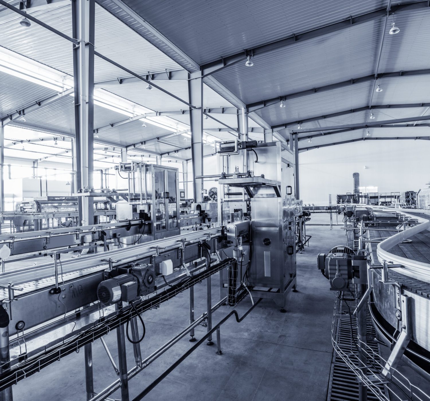 drinks production plant in China